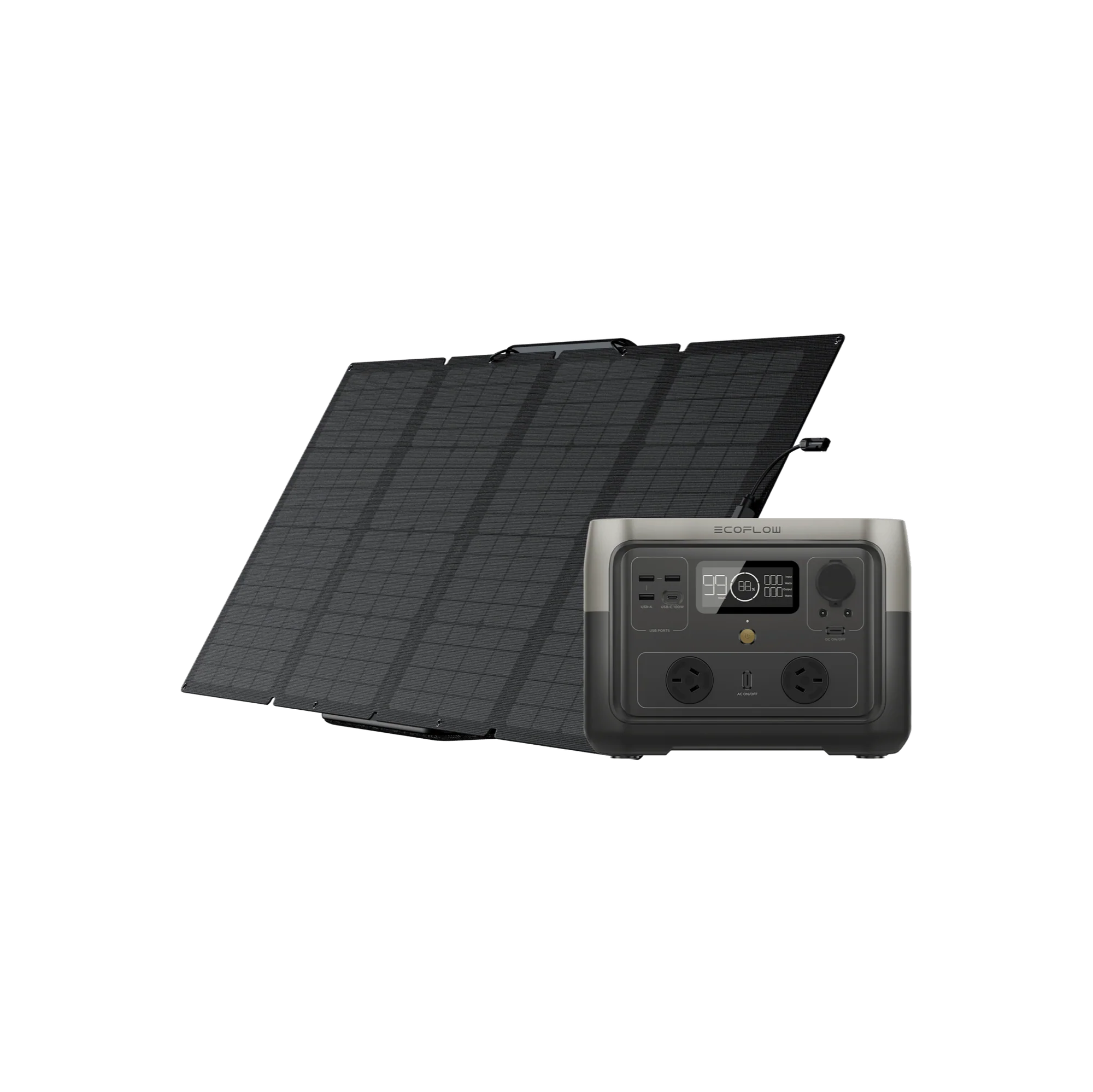 EcoFlow RIVER 2 MAX Portable Power Station with 160W Solar Panel (PV160W)