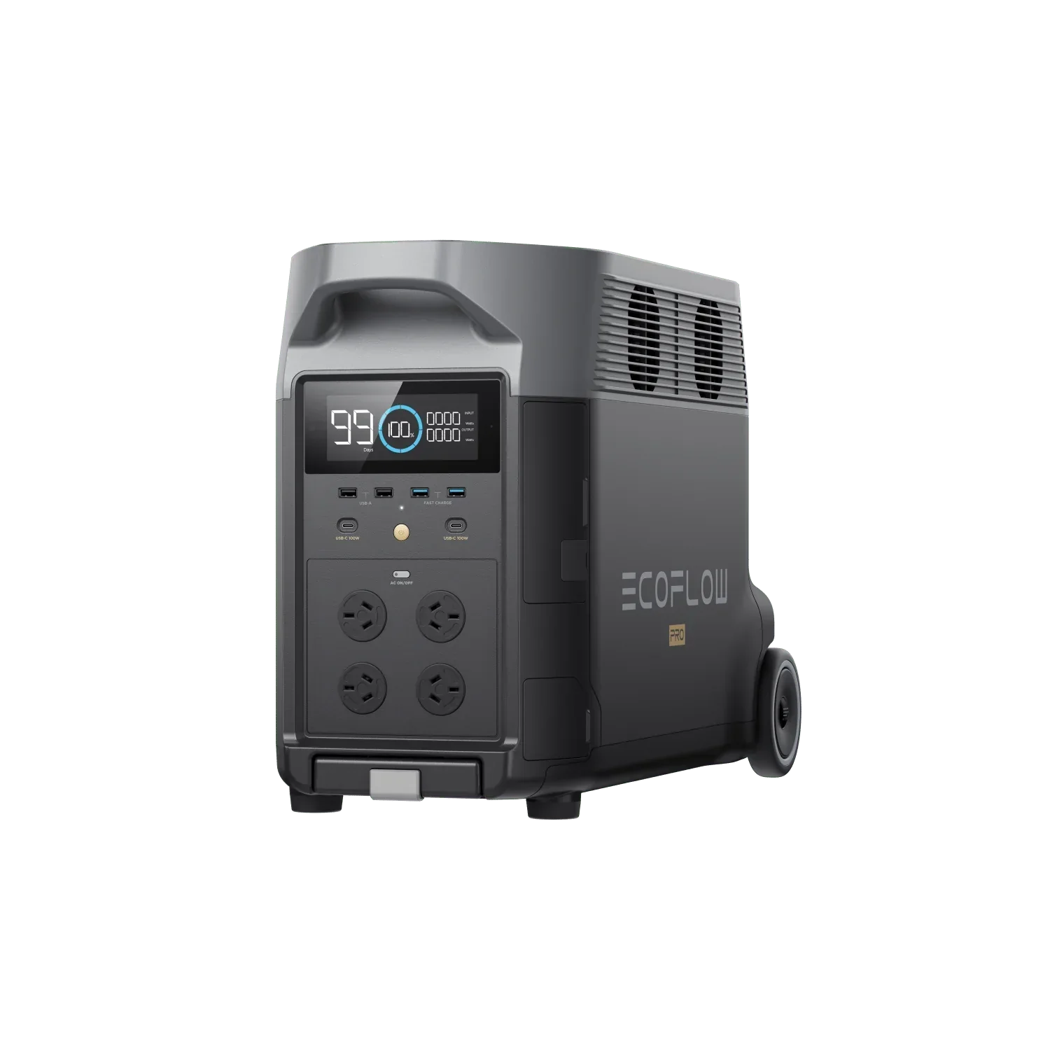 EcoFlow DELTA Pro Portable Power Station + Smart Generator + Adapter