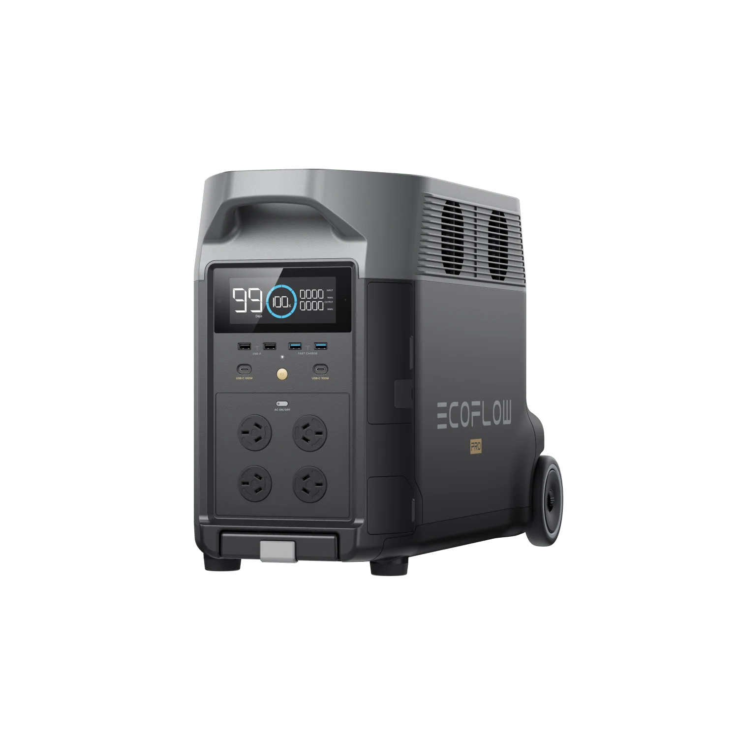 EcoFlow DELTA Pro Portable Power Station + Smart Generator + Adapter