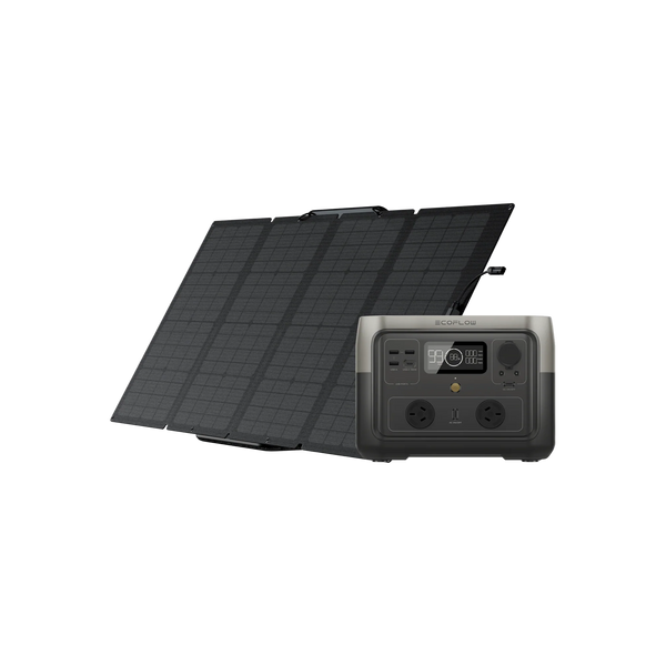 EcoFlow RIVER 2 MAX Portable Power Station with 160W Solar Panel (PV160W)