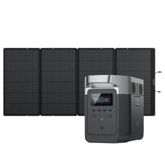 EcoFlow DELTA Portable Power Station (1300) with 400W Solar Panel (PV400W)
